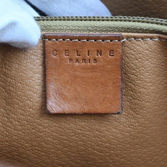 CELINE Logo Macadam Pattern Shoulder Tote Bag PVC Leather Brown GHW 33EE974 - Picture 13 of 16